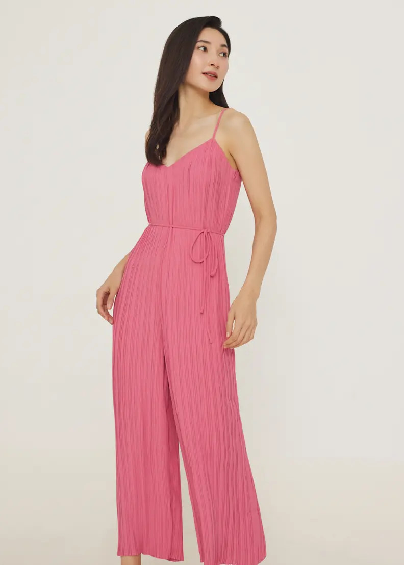 Sabine Pleat Wide Leg Jumpsuit | Love, Bonito USA