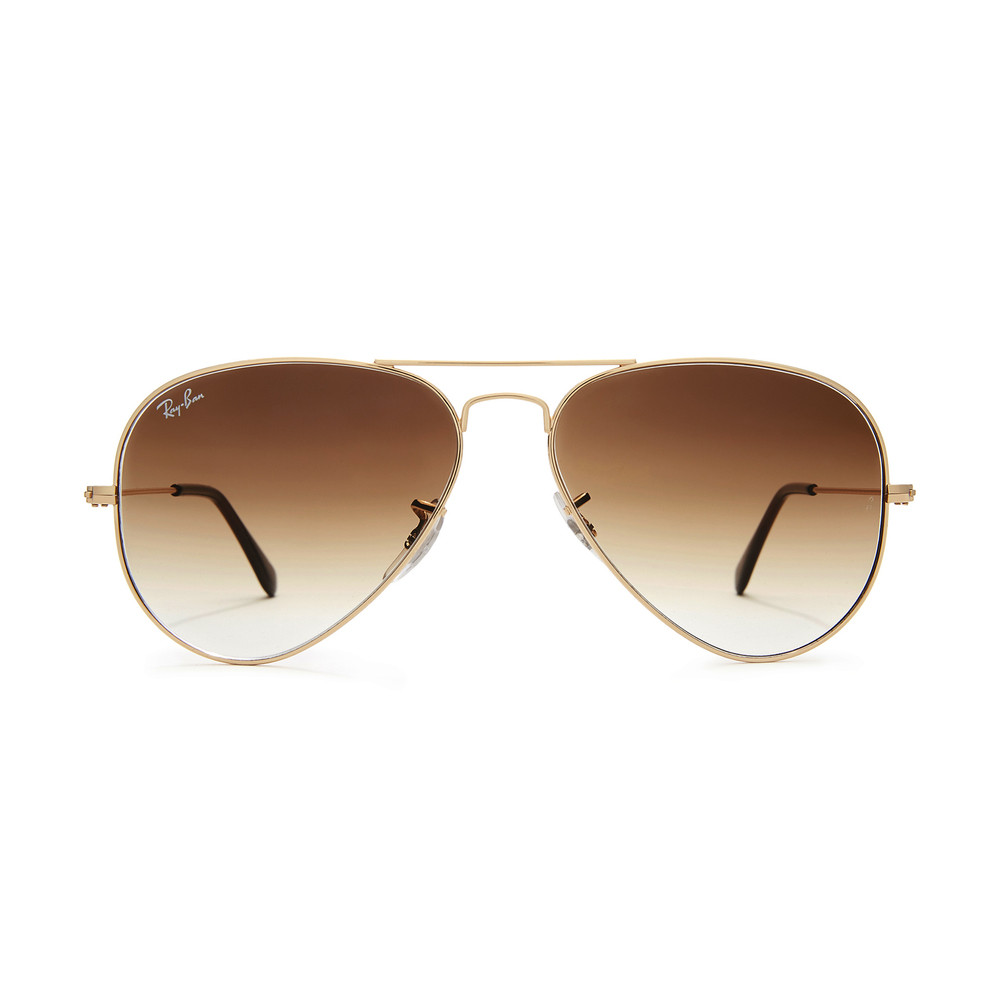 Ray-Ban Original Aviator Sunglasses in Lt Brown | goop