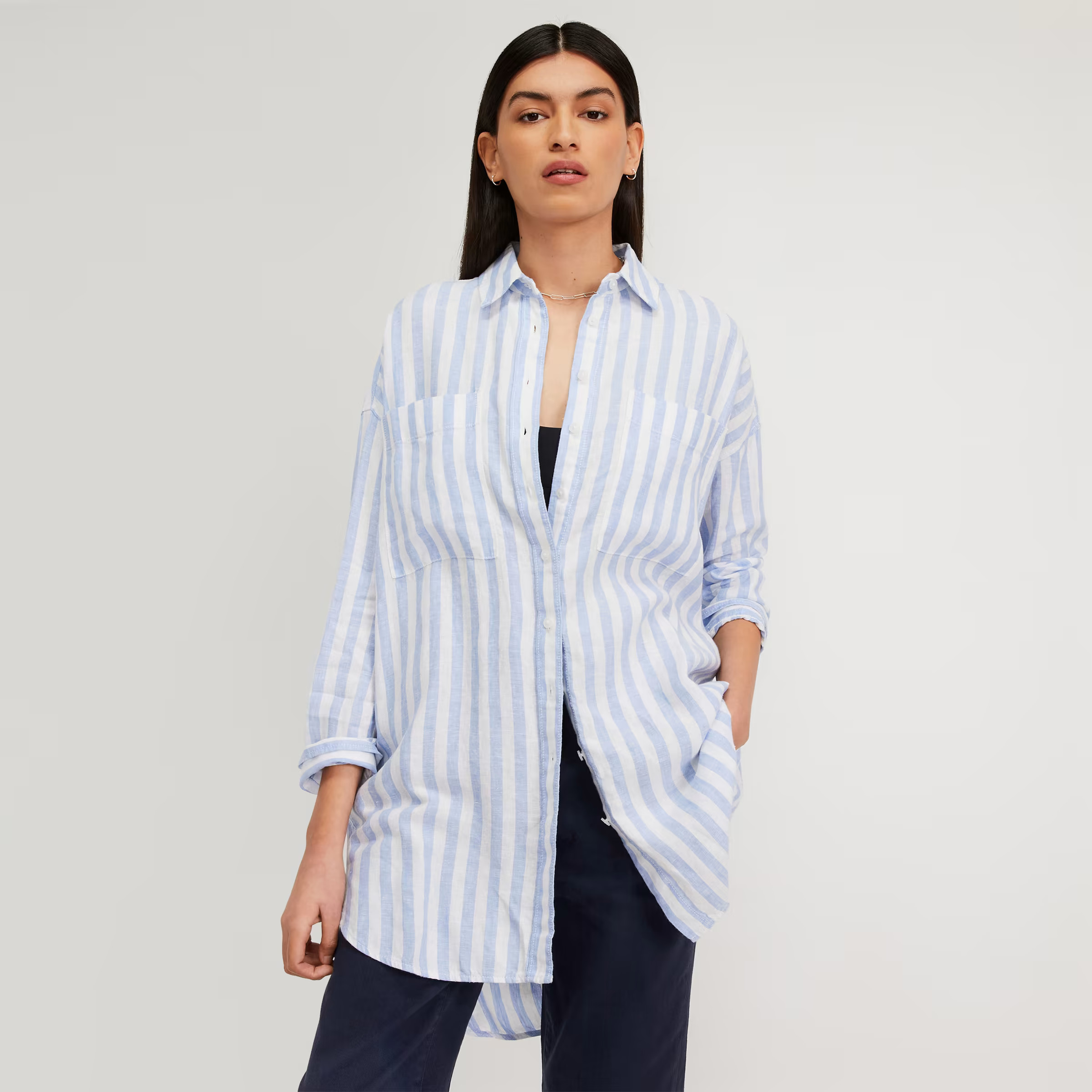The Way-Long Linen Shirt | Everlane