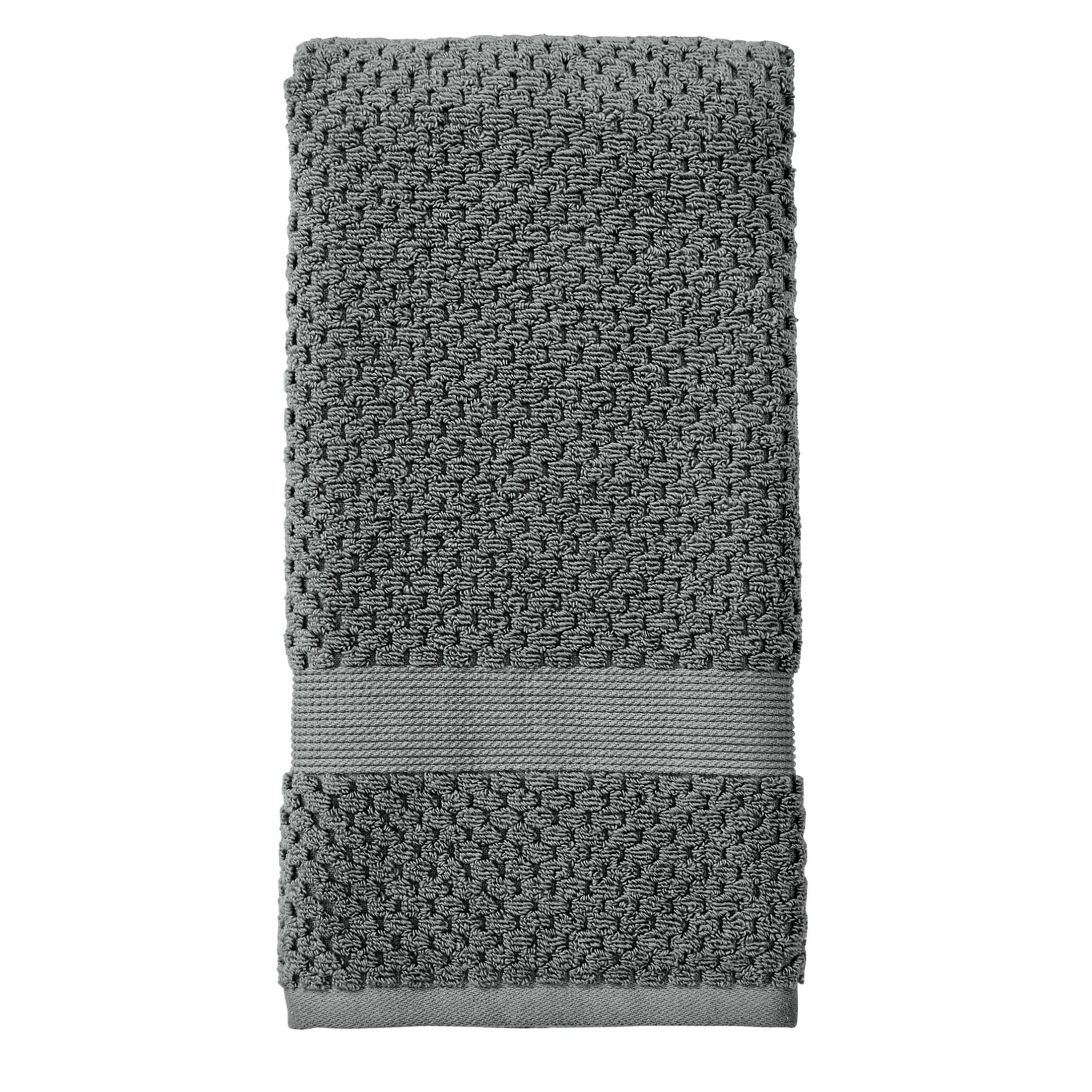 Better Homes & Gardens Signature Soft Popcorn Texture Hand Towel, Grey Flannel | Walmart (US)