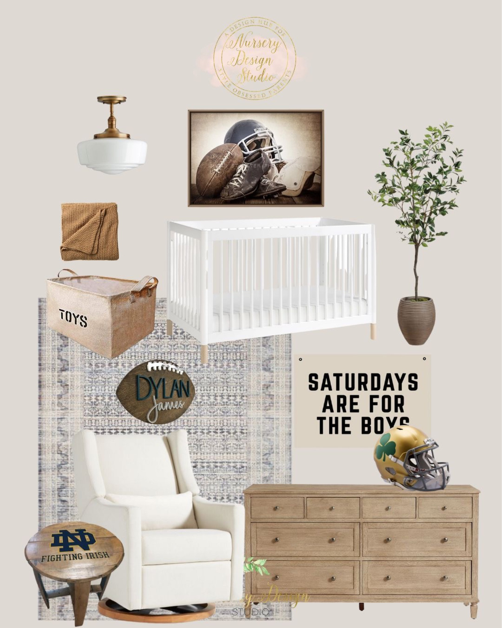 Football nursery inspiration 

Football themed room, football decor, kids room, nursery design, sports theme room 

#LTKCyberWeek #LTKsalealert #LTKhome