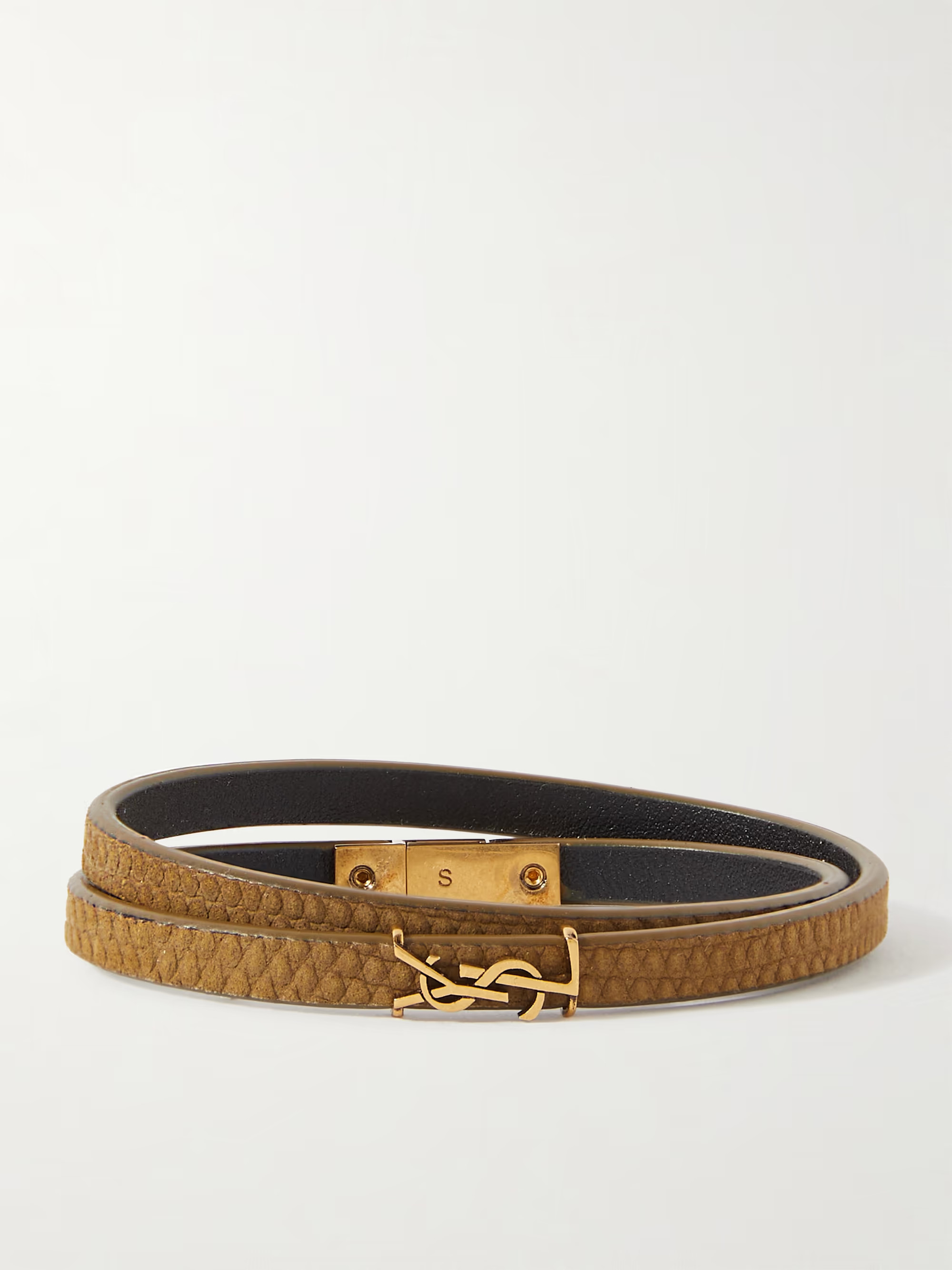 Cassandre lizard-effect leather wrap bracelet | NET-A-PORTER (US)