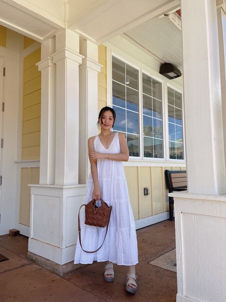White casual dress long maxi skirt vacation outfit hawaii waikiki

#LTKstyletip #LTKtravel #LTKSeasonal
