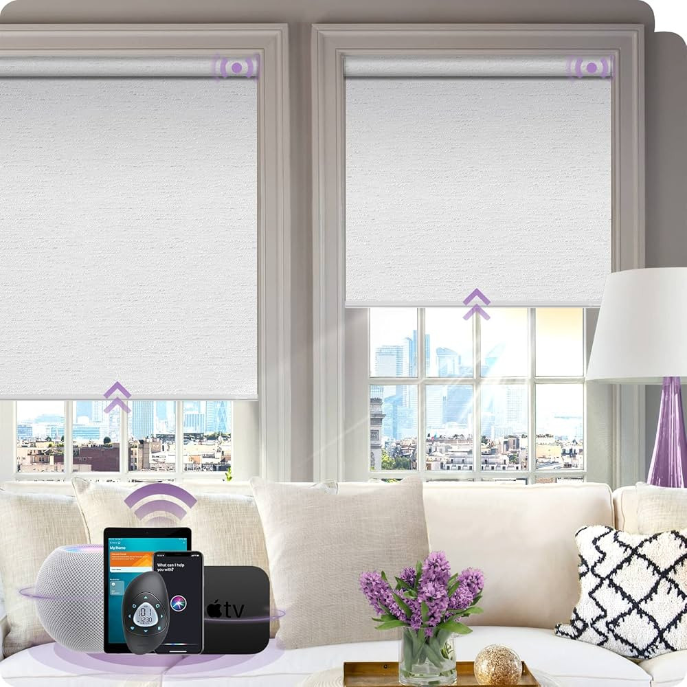 Graywind Motorized Roller Blinds Work with Apple HomeKit 100% Blackout Smart Window Blinds with R... | Amazon (CA)