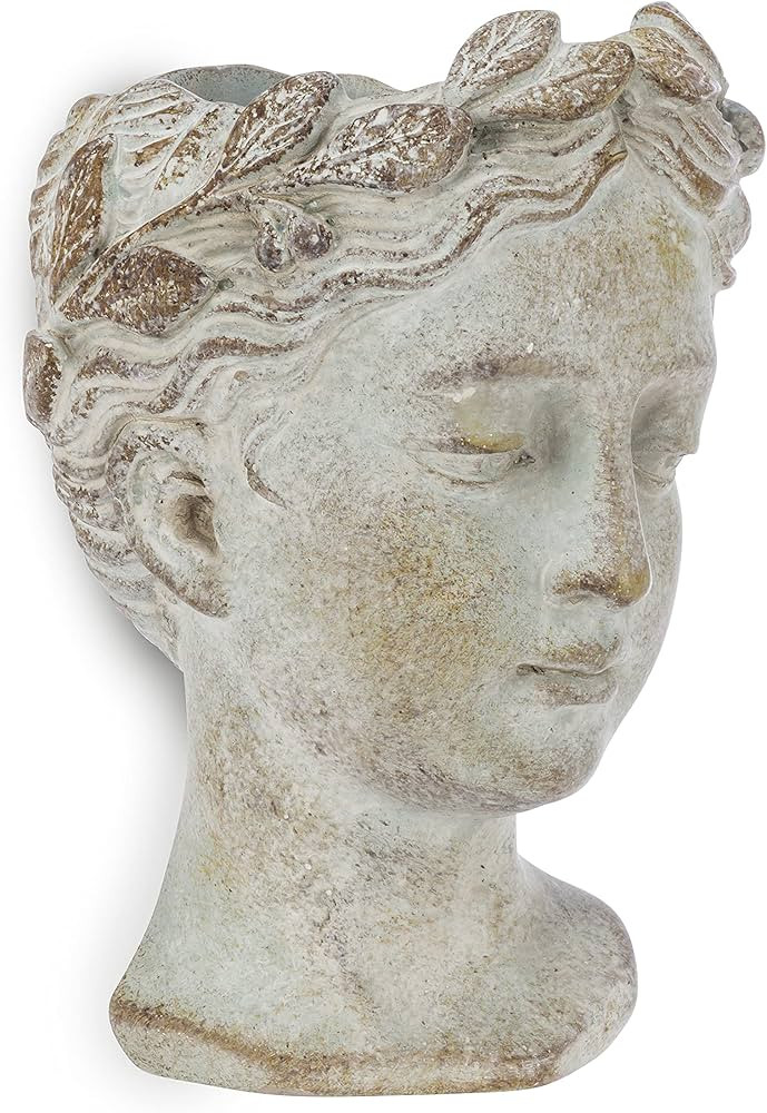 Abbott Collection 27-GODDESS-311 Small Goddess Head Cement Wall Indoor and Outdoor Planter Pot | Amazon (US)