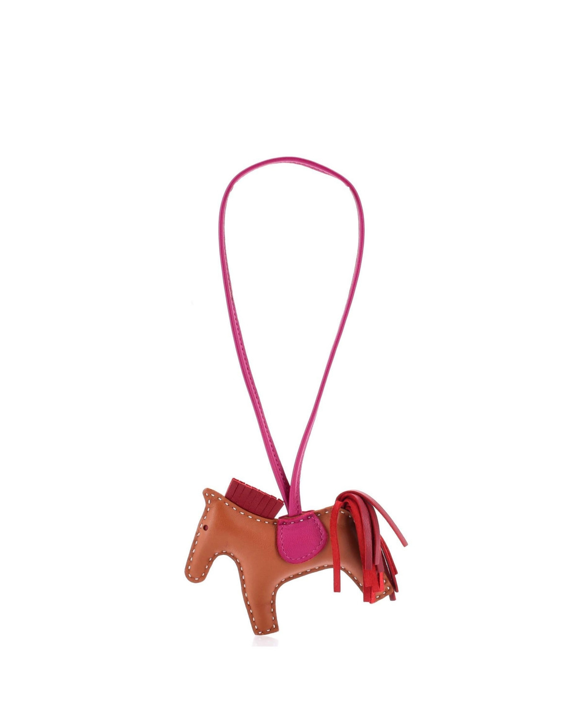 Pre-Owned Hermes Pm GriGri Rodeo Bag Charm Leather - Brown | Macy's