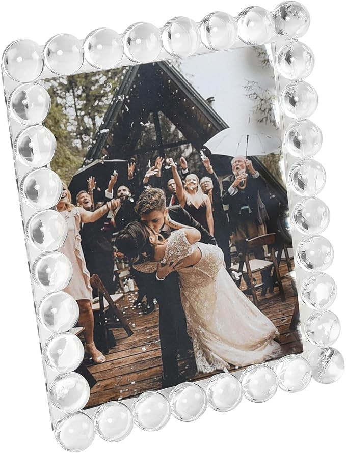 DONOUCLS Crystal 8x10Inch Picture Frame, Wedding Frame Tabletop Display, Display Pictures 8''x 10... | Amazon (US)