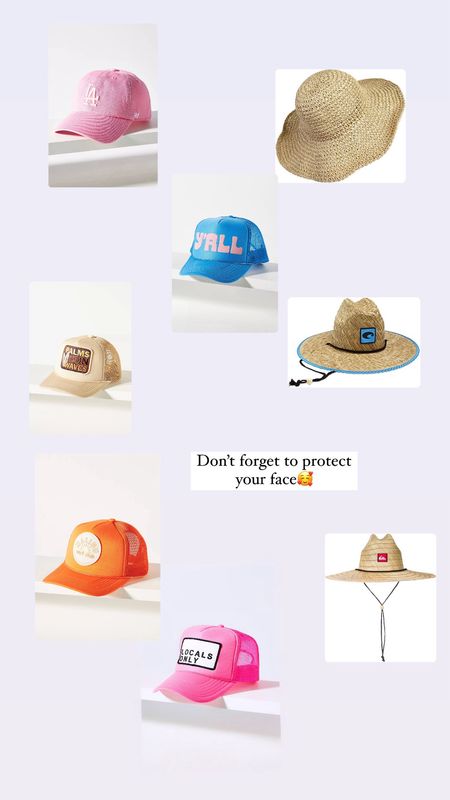 Don’t forget to protect your face from the sun☀️🥰
Straw hats. Baseball hats. #anthropologie #amazin #costa

#LTKSpringSale #LTKSeasonal