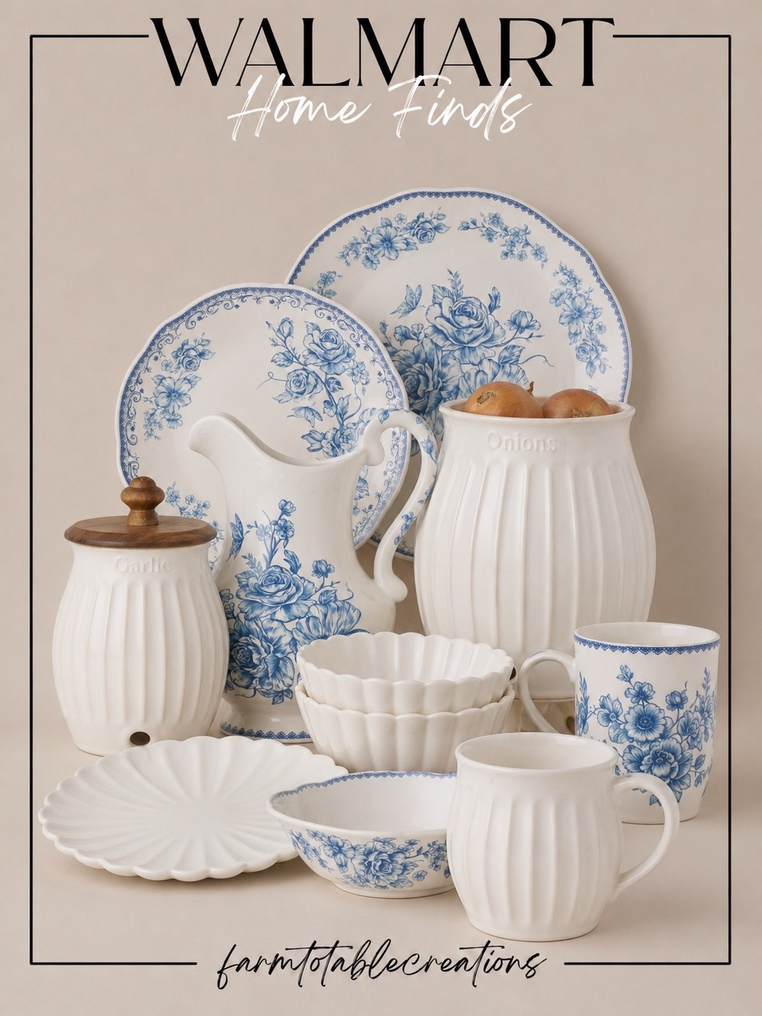 Walmart Blue & White Home Finds 💙🤍

If you love timeless blue-and-white decor, these Walmart finds are a must-see! From classic floral dinnerware to charming kitchen canisters and beautifully coordinated serving pieces, these affordable finds bring effortless cottage charm and collected style to your kitchen and dining space.

Follow @farmtotablecreations on Instagram for more cozy home finds and trending decor.

#LTKHome #LTKWalmart #WalmartHome #BlueAndWhiteDecor #KitchenDecor #DiningRoomDecor #TabletopDecor #CottageStyle #CoastalFarmhouse #HomeFinds #AffordableDecor #HomeInspiration #FarmhouseStyle #KitchenEssentials #LTKStyle

#LTKSaleAlert #LTKHome