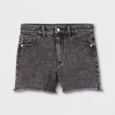 Girls' A-Line High-Rise Jean Shorts - art class™ | Target