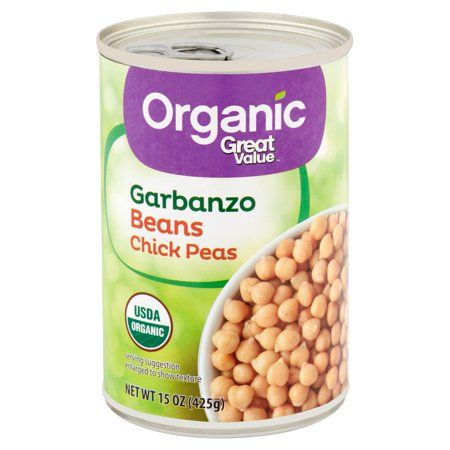 Great Value Organic Chick Peas Garbanzo Beans, 15 oz | Walmart (US)