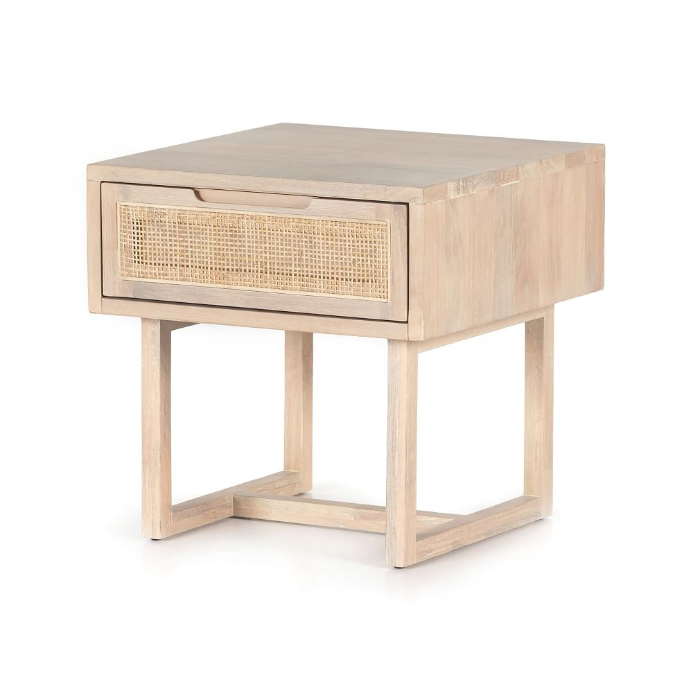Yvette Side Table (20"), Whitewash | West Elm (US)