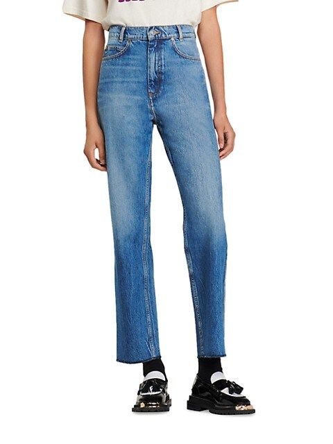 Clark High-Rise Straight-Leg Jeans | Saks Fifth Avenue