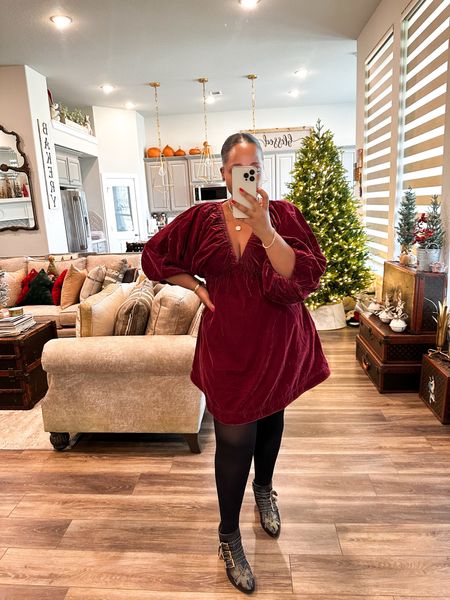 Dress-  size small 
Boots-  tts 


Velvet dress - holiday dress - holiday outfit - Christmas - Christmas outfit - midsize dress - midsize outfit - new years dress - new years - tights outfit - ankle boots - holiday - going out outfit - holiday event - 

Follow my shop @styledbylynnai on the @shop.LTK app to shop this post and get my exclusive app-only content!

#liketkit 
@shop.ltk
https://liketk.it/4p5h9

#LTKHoliday #LTKparties #LTKstyletip