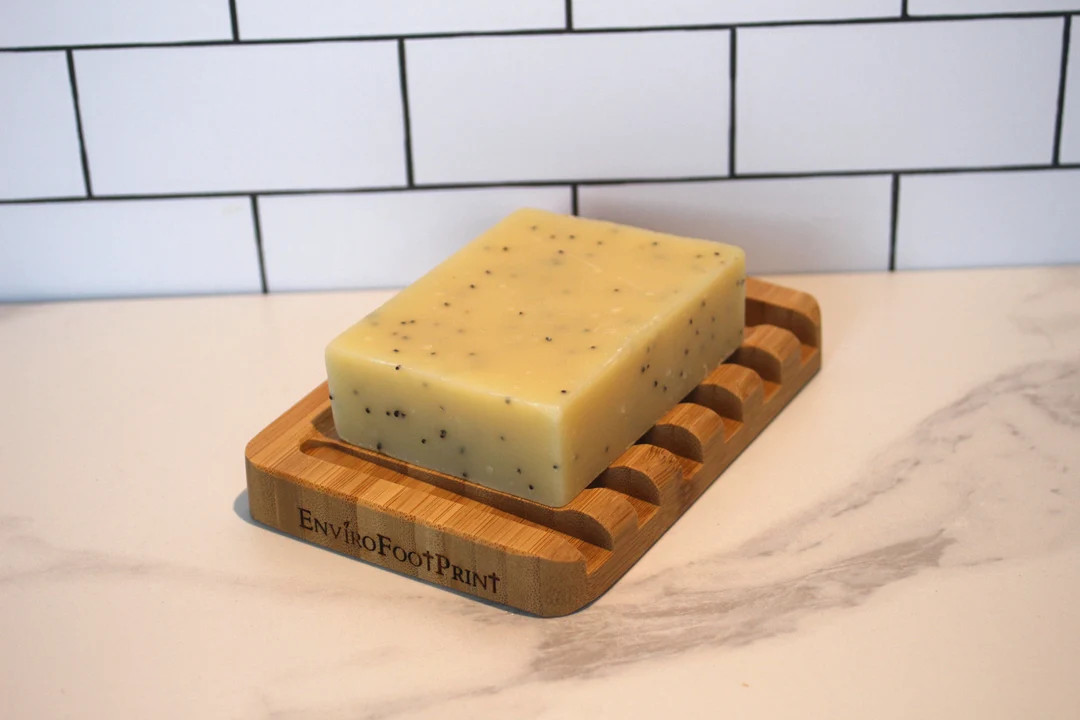 Waterfall Bamboo Soap Dish With Tapered Edges | Bamboo Self Draining Soap Dish | Ergonomically De... | Etsy (US)