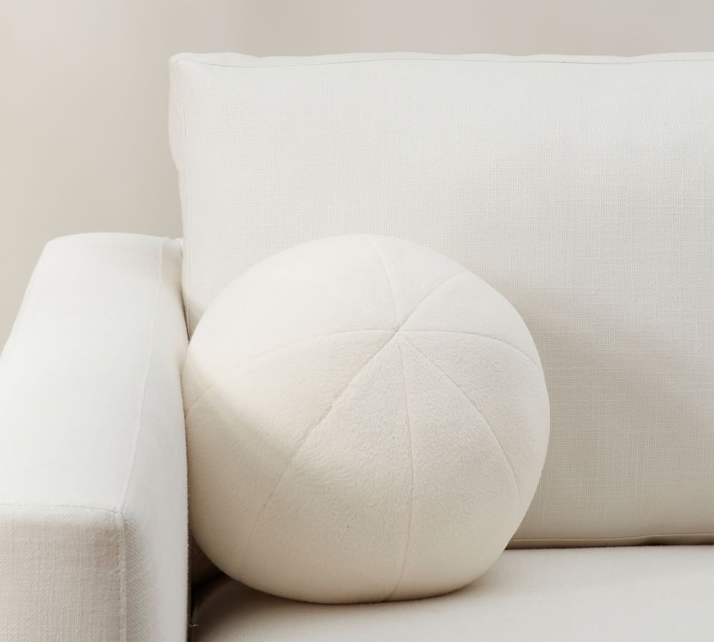Cozy Fleece Sphere Pillow Cover | Pottery Barn (US)