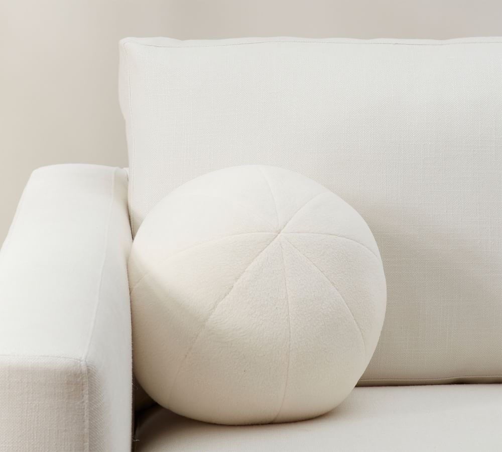 Cozy Fleece Sphere Pillow Cover | Pottery Barn (US)