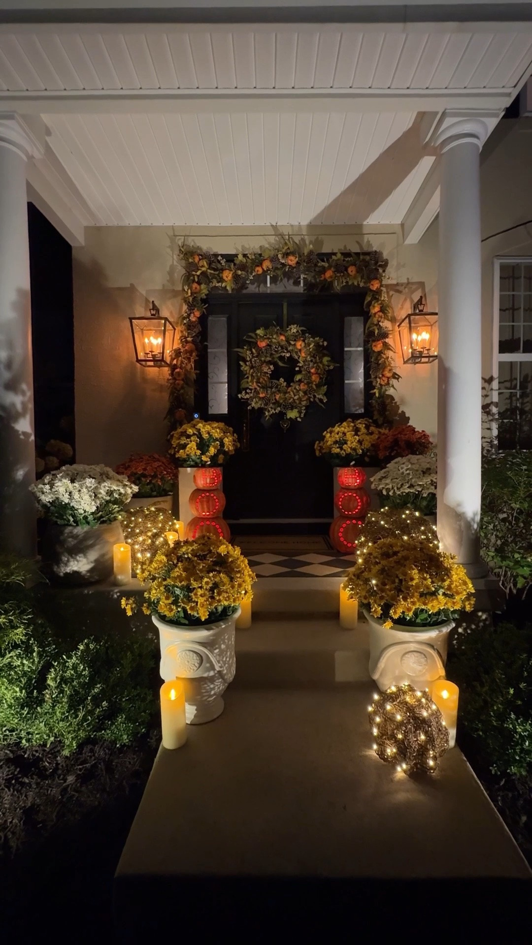 A little autumn magic at the front door. 🍂🎃

Throwing it back to last year’s Halloween porch all layered with pumpkins, warm tones, moody touches, and just the right amount of spooky.

I love creating a porch that feels festive without losing that timeless, collected look. 🤎🕯️

Would you recreate this look this year?

Halloween porch
Halloween decor 
Pumpkins 
Fall decor 
Fall wreath

#LTKSeasonal #LTKSaleAlert #LTKHome