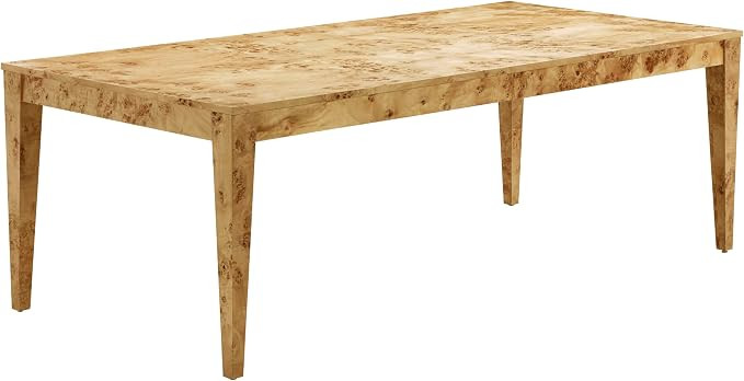 Tov Furniture Brandyss Natural Burl Rectangular Dining Table | Amazon (US)