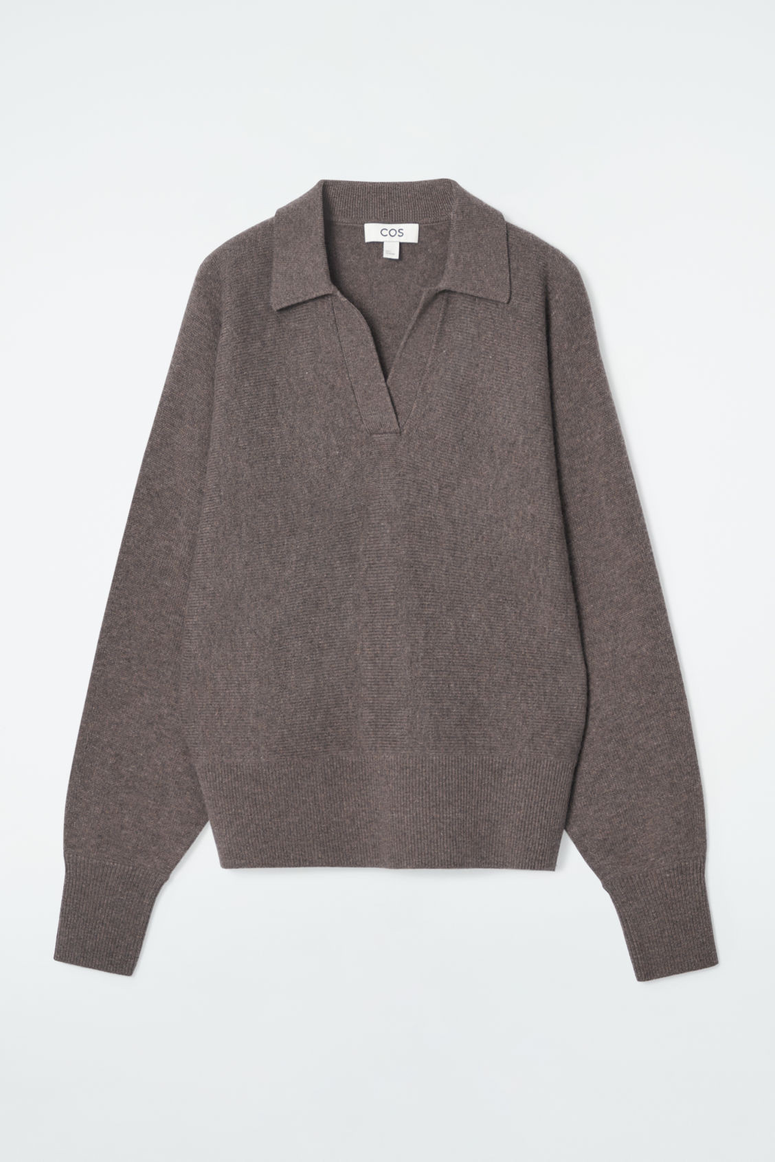 BATWING-SLEEVE WOOL POLO JUMPER | COS UK