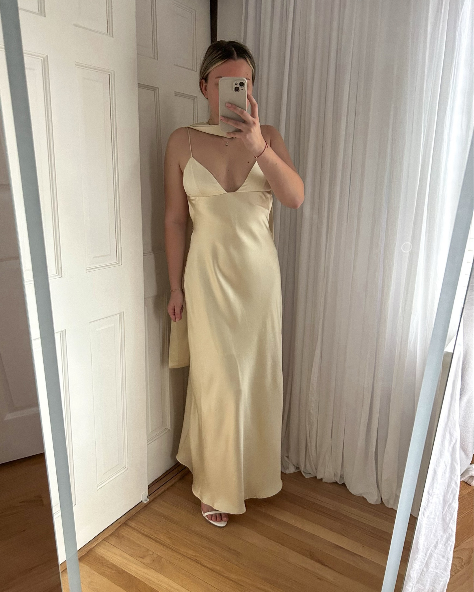 $79 butter yellow wedding guest dress ☀️ i wear size small

#LTKFindsUnder100 #LTKWedding #LTKSummerEdit