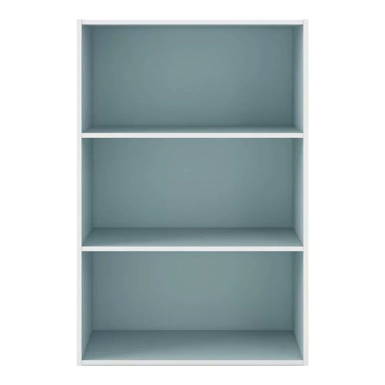 35.3" Modern 3 Tier Stackable and Modular Bookcase - Color
Light Blue | Walmart (US)
