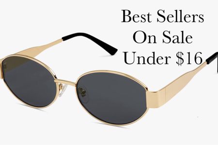 Best selling Sunglasses 
On sale for under $16 

Designer dupe 
Comes in 4 colors 
Arrives fast

#LTKfindsunder50 #LTKstyletip #LTKGiftGuide