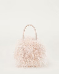 Zadie Feather Bag Oyster/Silver | Loeffler Randall