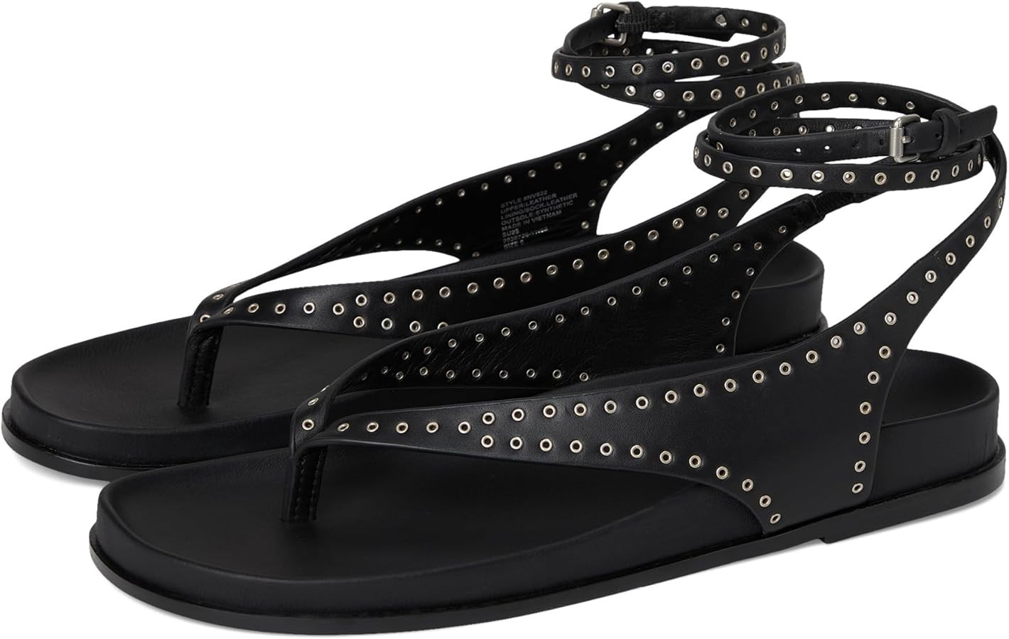 Madewell Women's Millie Thong Lace Up Sandals-Grommet Ballet Flat | Amazon (US)