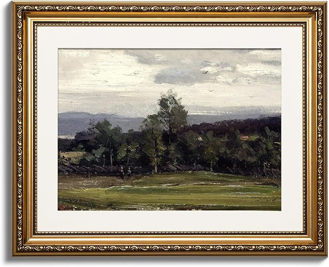 ARPEOTCY Vintage Gold Framed Wall Art Decor, Bedroom Bathroom Living Room Nature Scenery Painting... | Amazon (US)