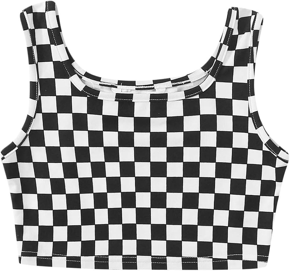 SOLY HUX Girl's Tie Dye Sleeveless Ribbed Knit Crop Tank Top | Amazon (US)