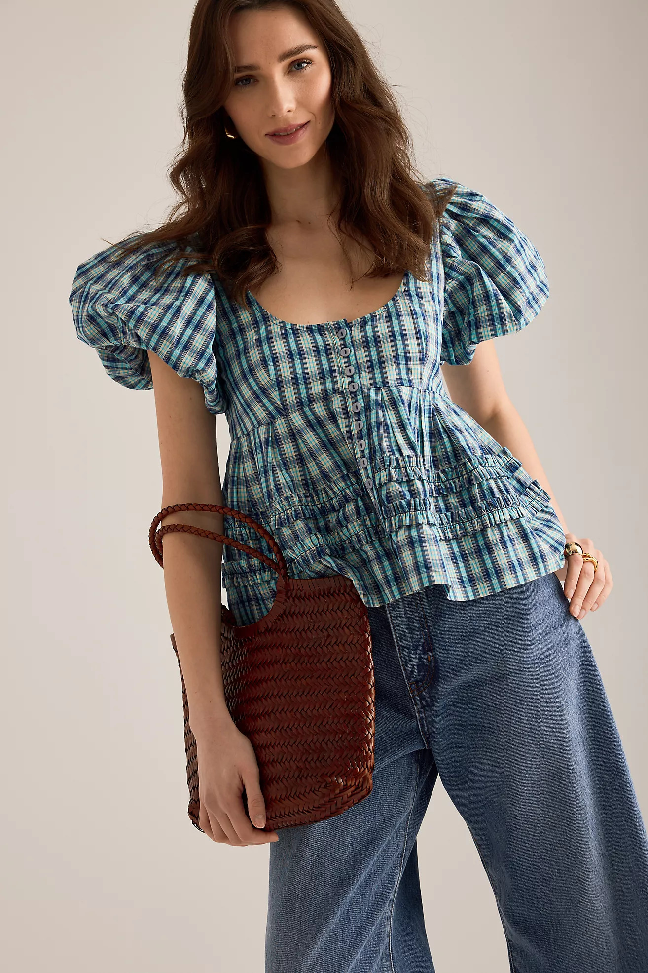 Mini Nola Woven Leather Bag | Anthropologie (UK)