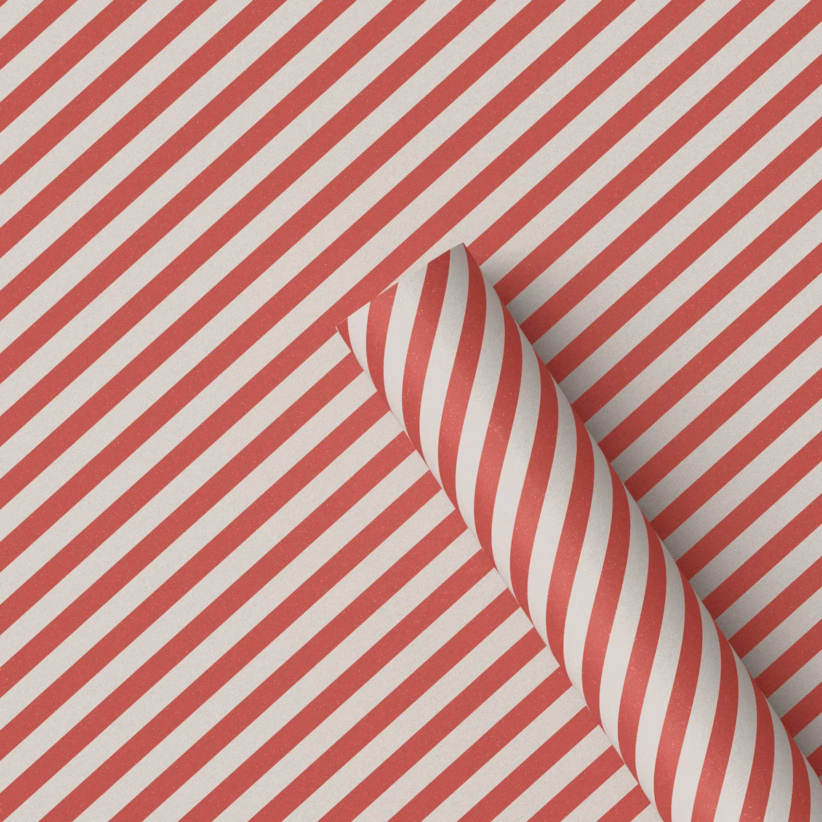 30" 20 sq ft Christmas Roll Wrap Red/White Diagonal Stripes - Wondershop™ | Target