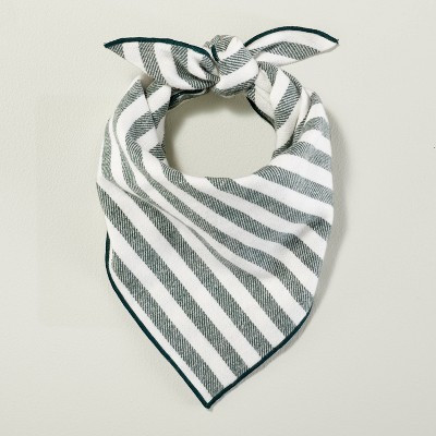 Allover Stripe Cotton Dog Bandana - Hearth & Hand™ with Magnolia Green/Cream OSFM | Target