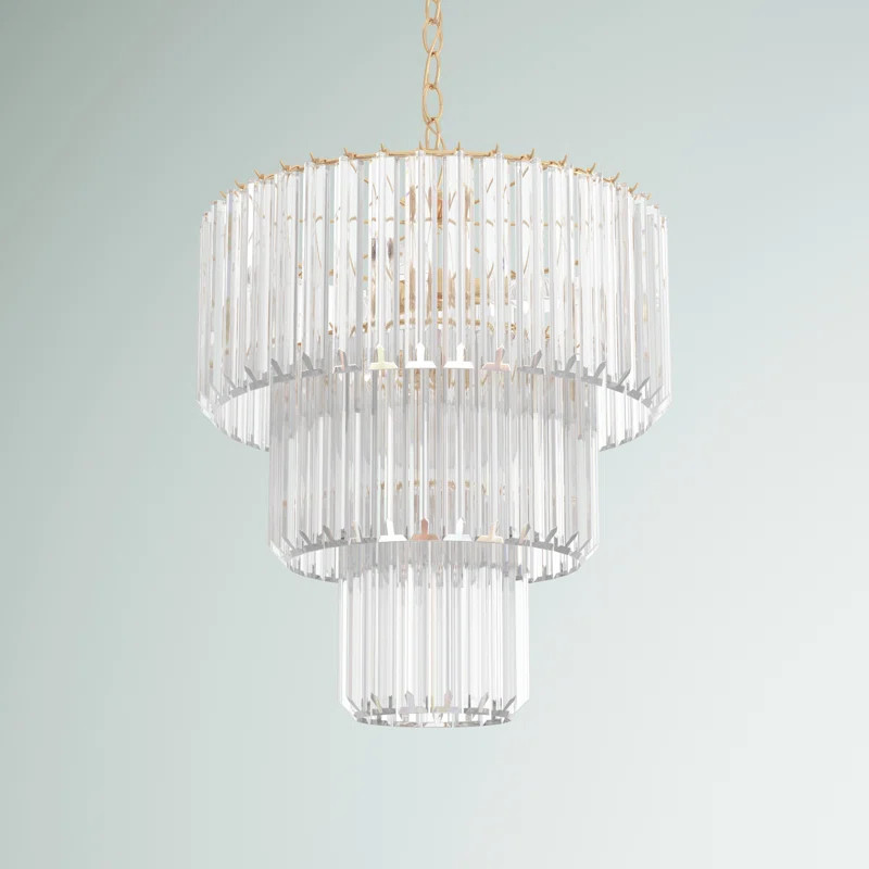 Abington 9 - Light Dimmable Tiered Chandelier | Wayfair North America