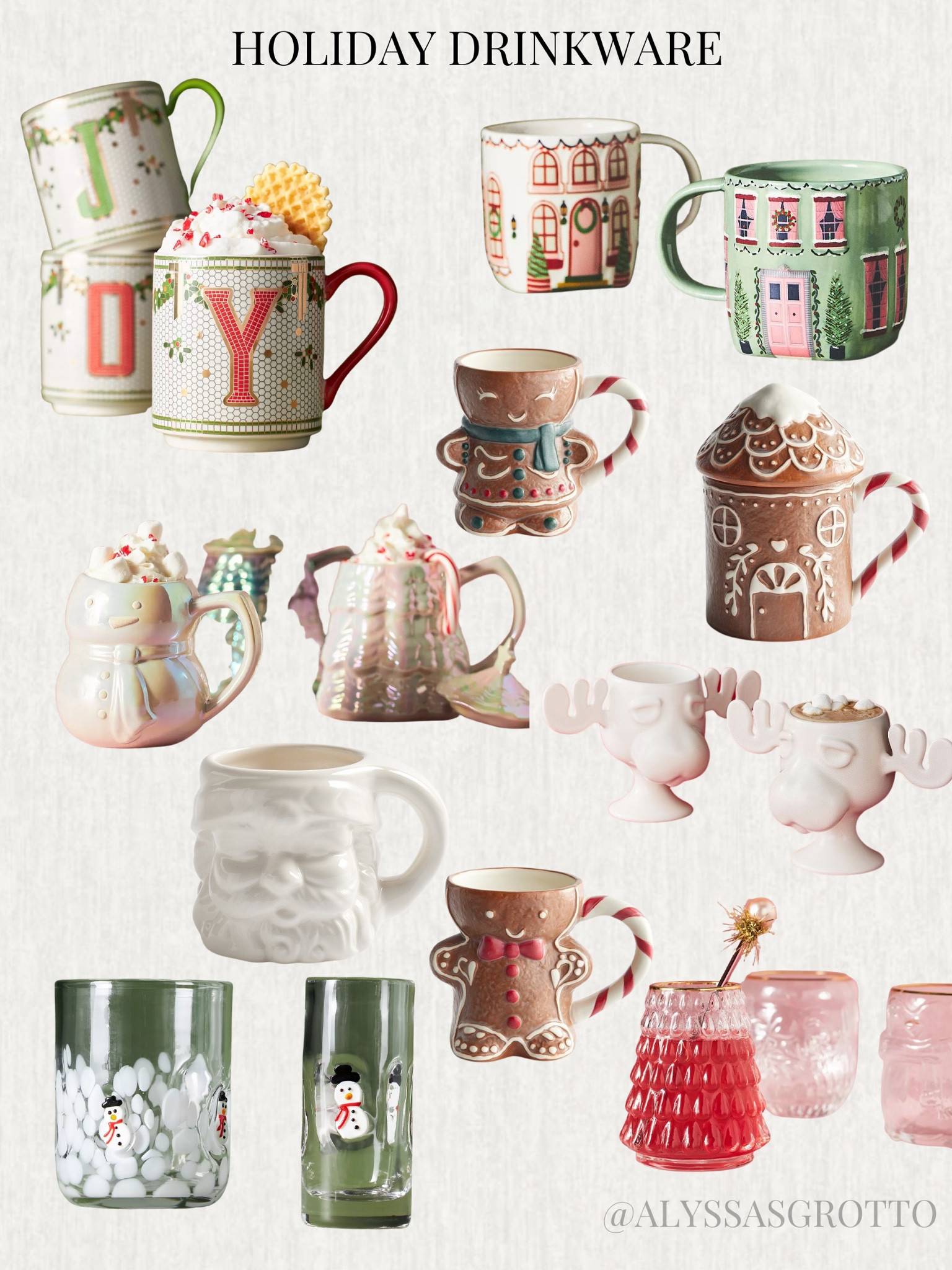 Holdiay drinkware. Holiday mug. Christmas mugs. Christmas glass. 

#LTKHoliday #LTKHolidaySale #LTKSeasonal