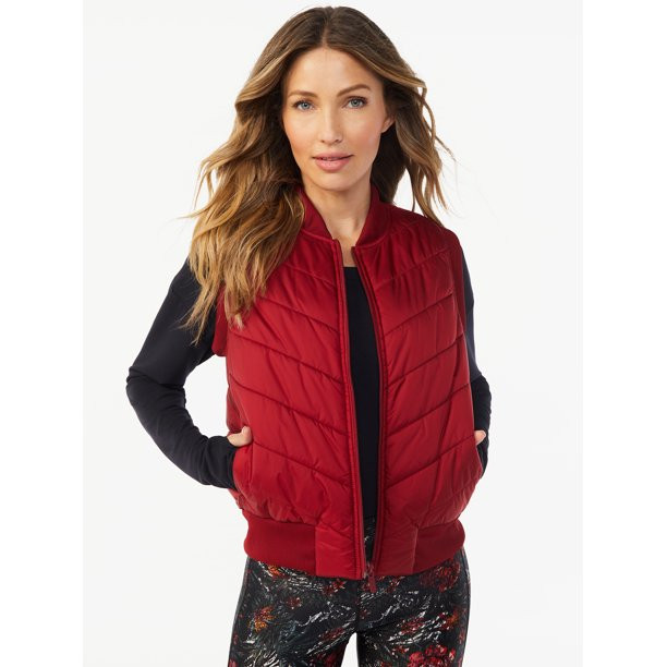 Sofia Active by Sofia Vergara Women's 2-in-1 Light Weight Reversible Puffer Vest - Walmart.com | Walmart (US)