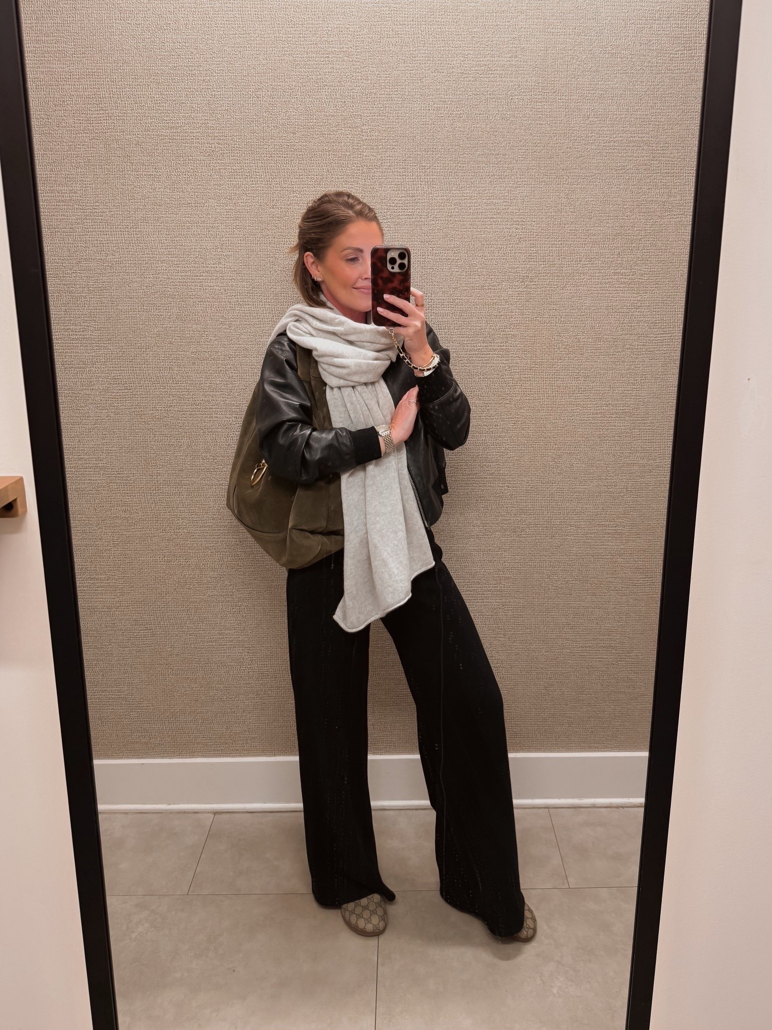 Cozy OOTD🥰 Small bodysuit / XS jacket (linked two Amazon look-a-likes!) / XS Regular pants 

#LTKootd #LTKSeasonal #LTKdayinmylife