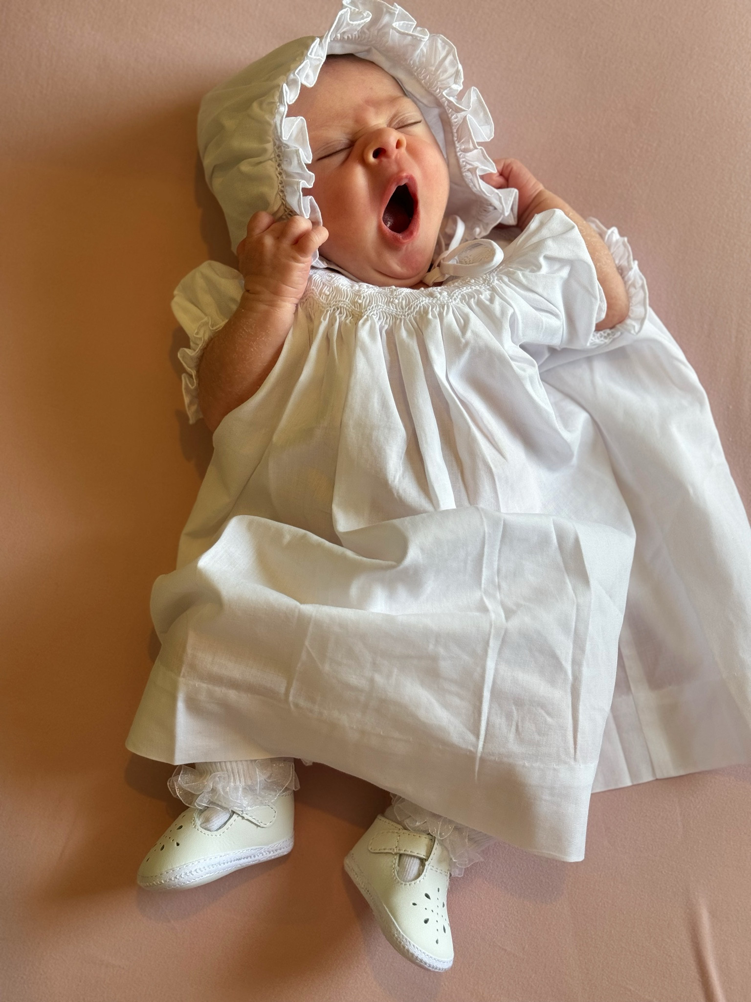 First church service in our pretty gown and bonnet!

#LTKbaby #LTKfindsunder50 #LTKkids
