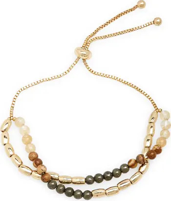 Stone Beaded Slider Bracelet | Nordstrom
