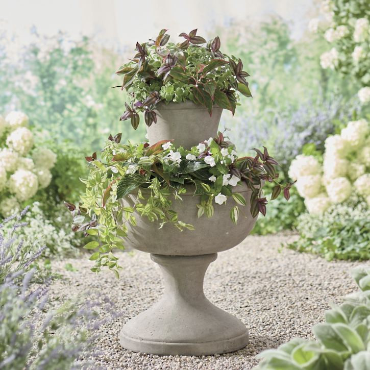 Statement Two Tiered Planter | Grandin Road | Grandin Road
