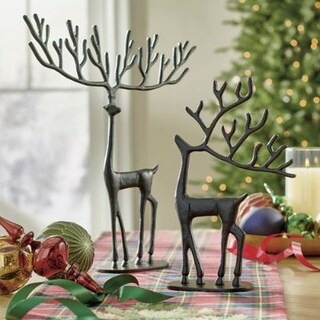 Wide Antler Deer, Set of Two | Grandin Road