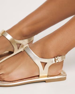 Mila Toe Post Gladiator Sandals Extra Wide EEE Fit | Simply Be | Simply Be (UK)