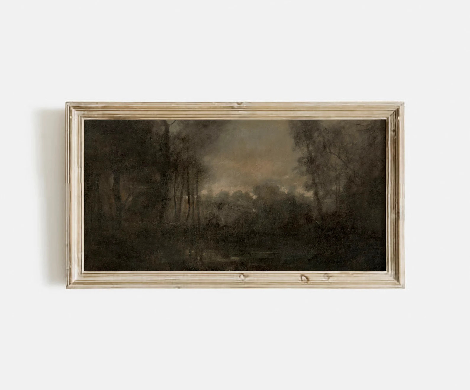 Moody Panoramic Landscape Painting PRINTABLE / Long Narrow Print Above Bed / Vintage Dark Scenery... | Etsy (US)