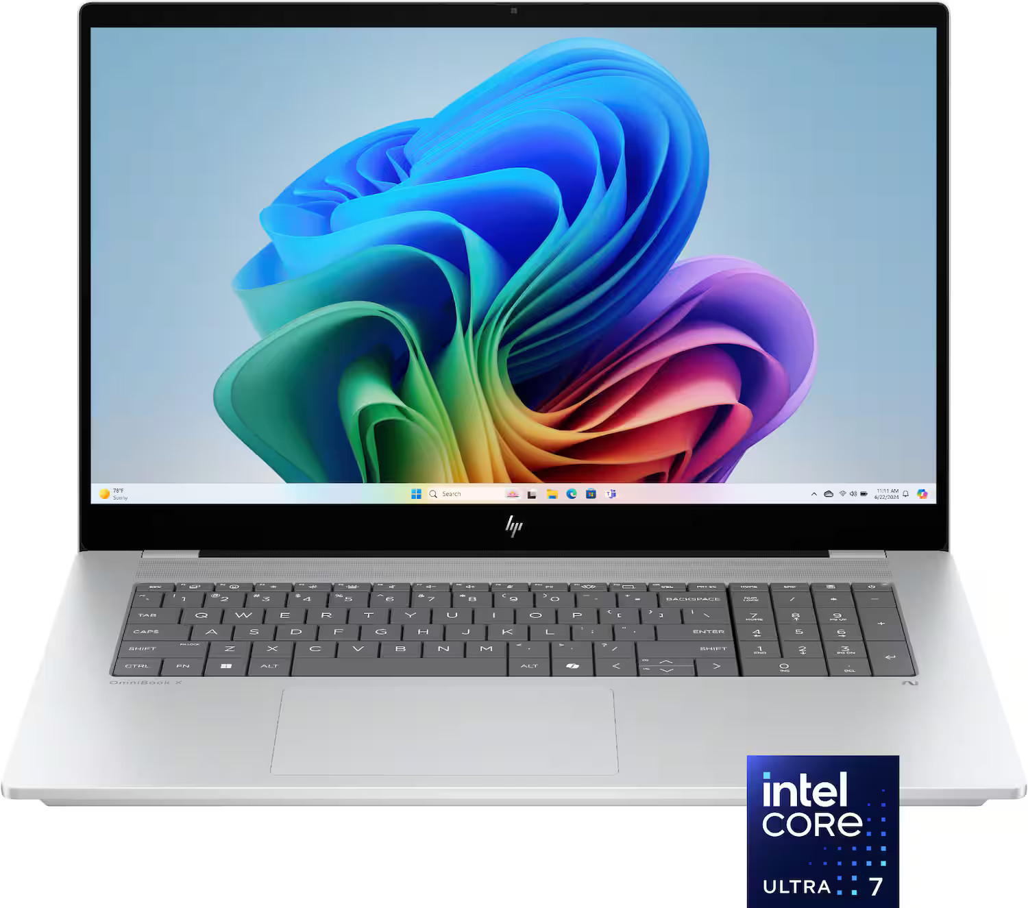 HP - OmniBook X - Copilot+ PC - 17.3" Full HD Touch-Screen Laptop - Intel Core Ultra 7 258V 2024 - 32GB Memory - 2TB SSD - Glacier Silver | Best Buy U.S.