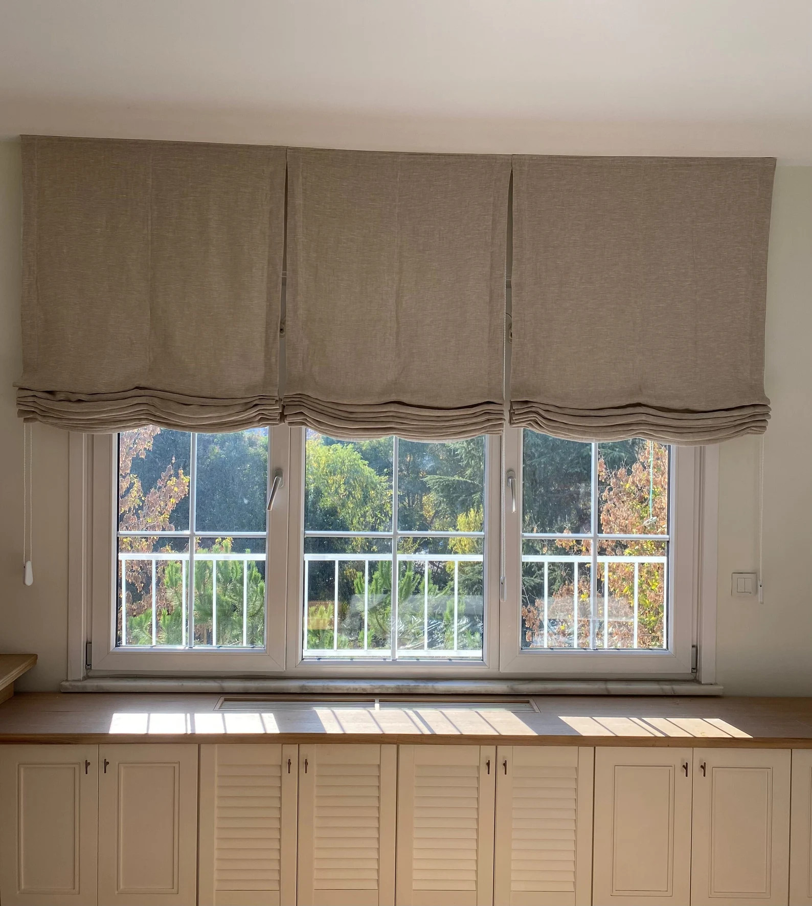 Pure Linen Relaxed Roman Blind / Relaxed Roman Blind/ Linen Roman Shade With Standart Lining/ Lig... | Etsy (US)