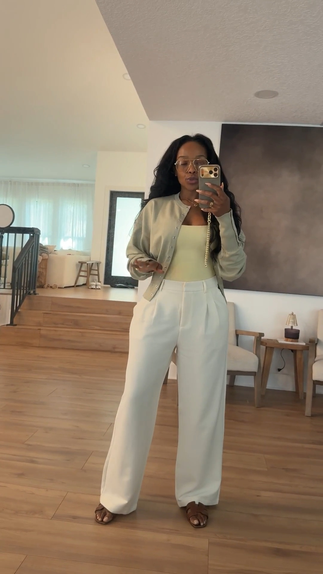 Scroll to shop this neutral elevated outfit that’s equal parts effortless and polished. The tailored wide-leg trousers paired with the soft cardigan and fitted tank create a chic everyday look that can be styled multiple ways so the cost per wear keeps dropping.

Perfect for work outfits, brunch dates, casual meetings, travel days, and everyday elevated style.

5'4" | 138 lbs | 34D bust | 27" waist | 40" hips

#LTKootd #LTKvlog #LTKSpringSale

#LTKootd #LTKvlog #LTKgrwm