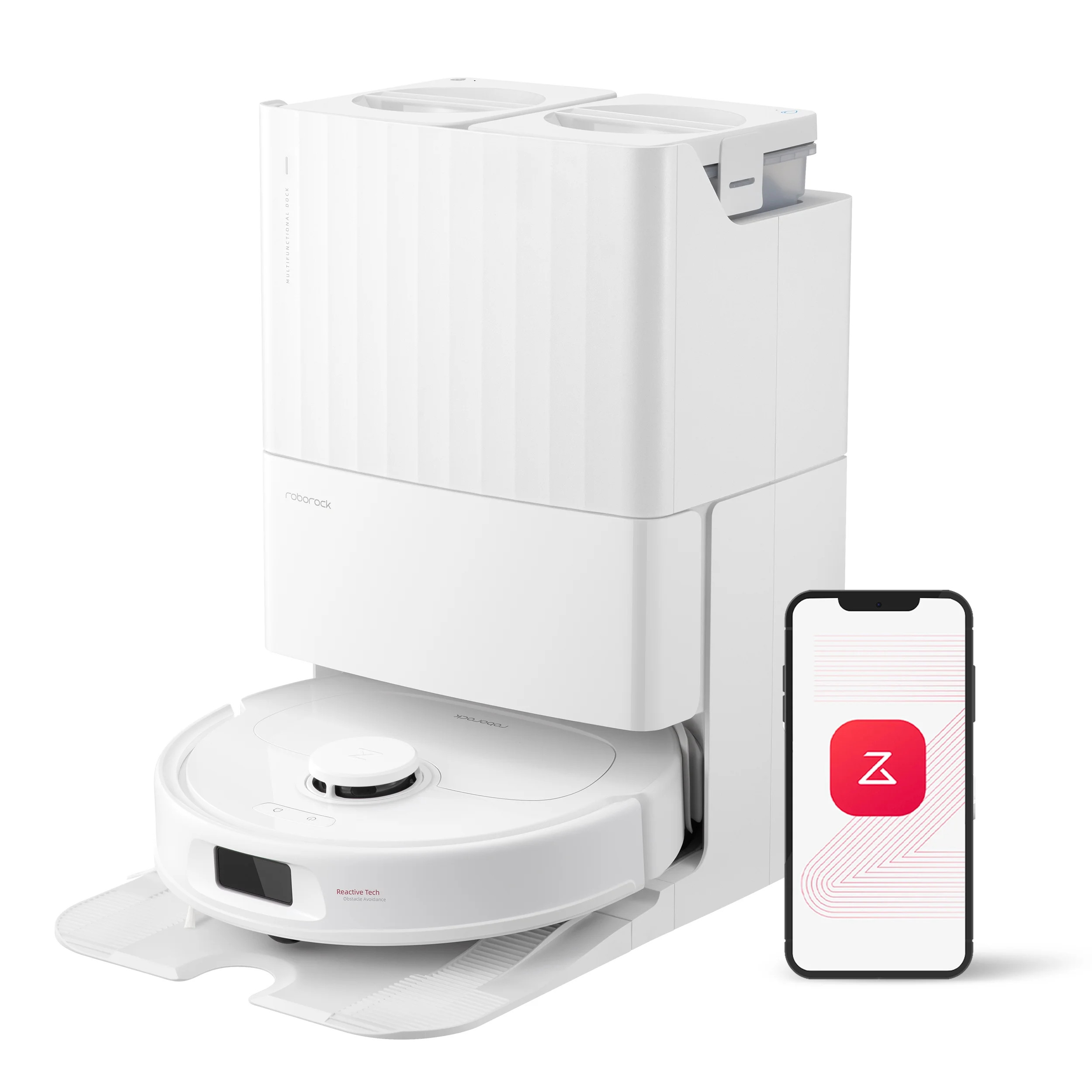 Roborock Qrevo S Robot Vacuum and Mop, Self Washing, Self Drying, Self Emptying (White) | Walmart (US)