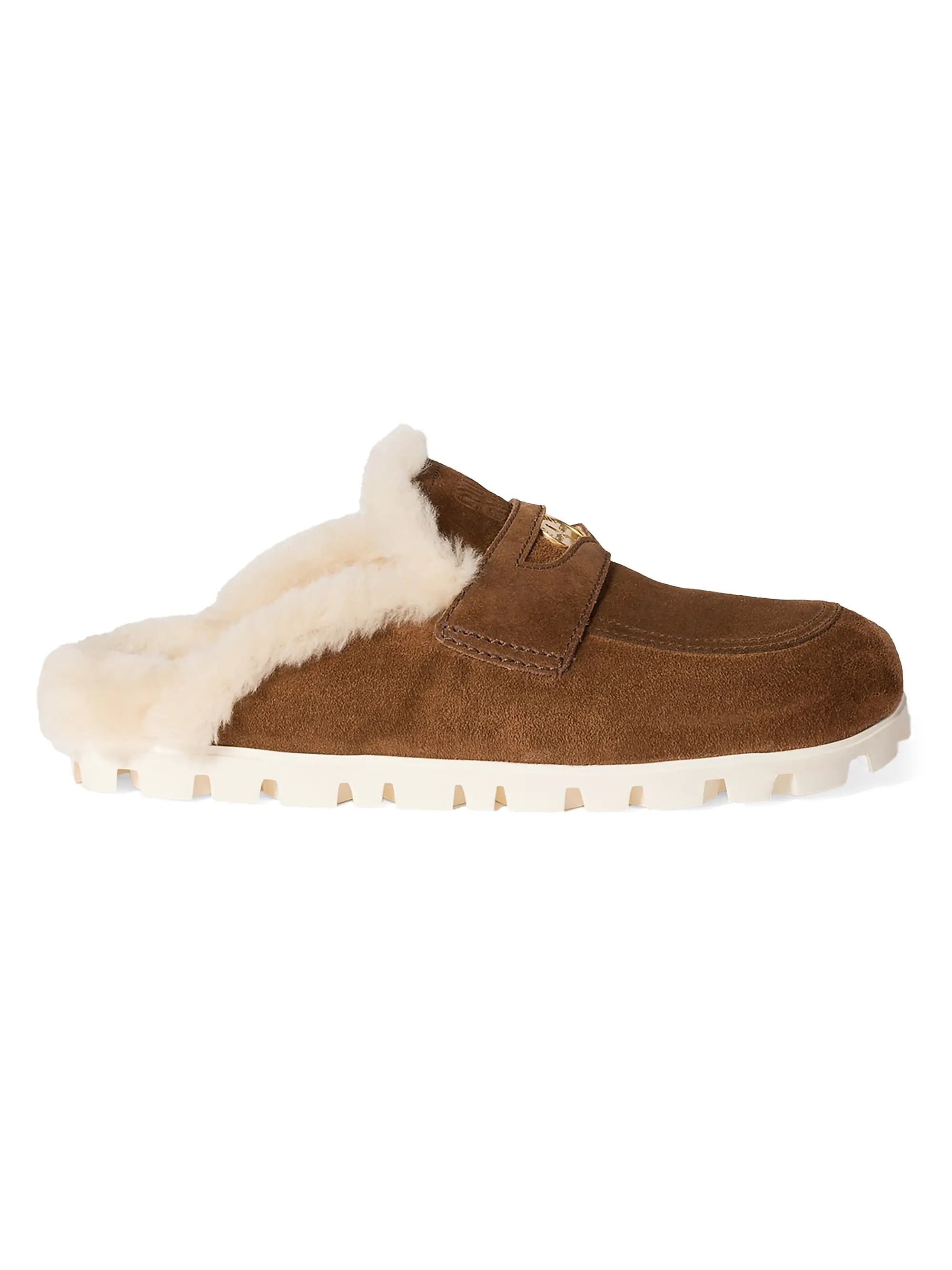 Suede Shearing Mules | Saks Fifth Avenue