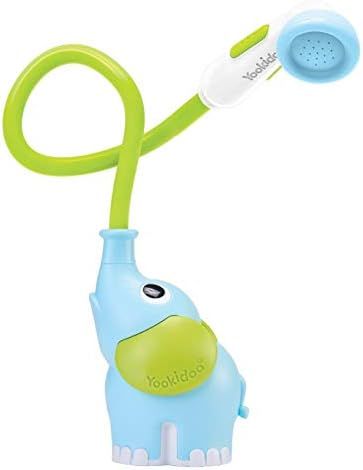 Amazon.com: Yookidoo Baby Bath Shower Head - Elephant Water Pump with Trunk Spout Rinser - Contro... | Amazon (US)